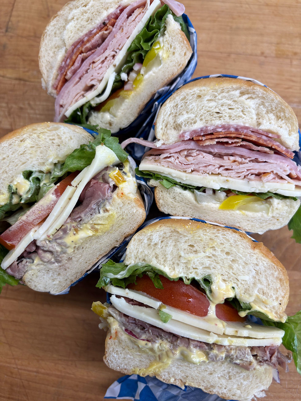 Fresh-made Clear Creek Market sandwiches
